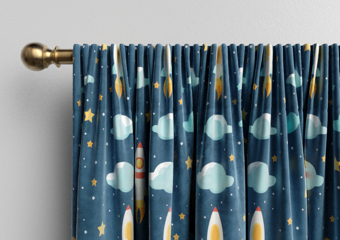 Blast Off, Spacebound - Made to Measure Curtains - Image 9